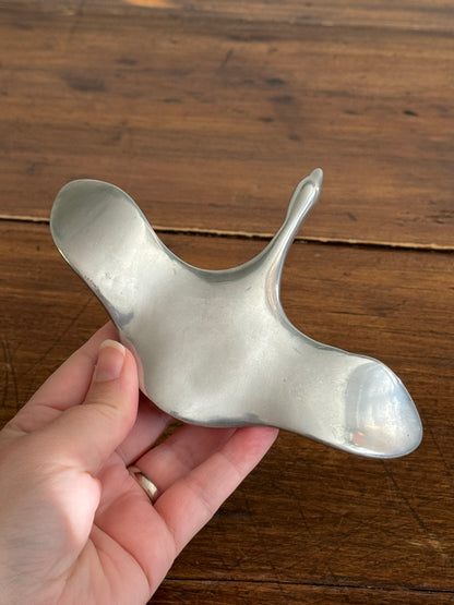 Vintage Hoselton Aluminum Bird in Flight Sculpture