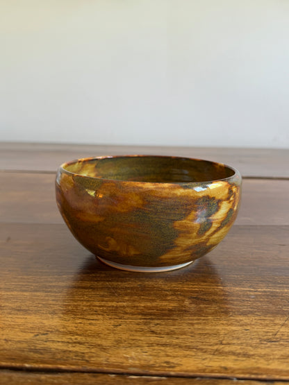 Small Mixed Neutral Coloureed Pottery Bowl