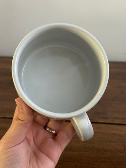 Vintage Blue and White Seagull Soup Mug