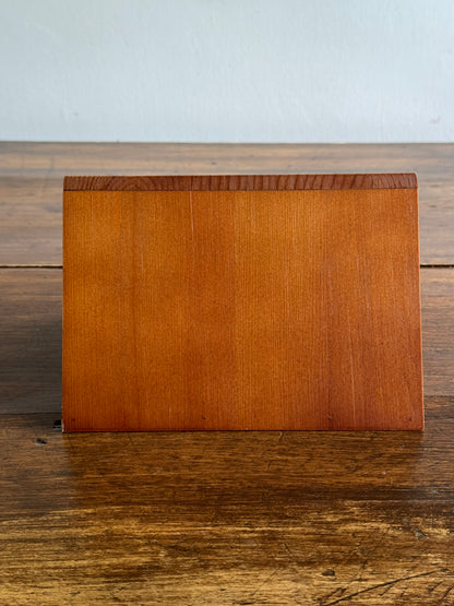 Unique Hand Crafted Triangle Wood Storage Box