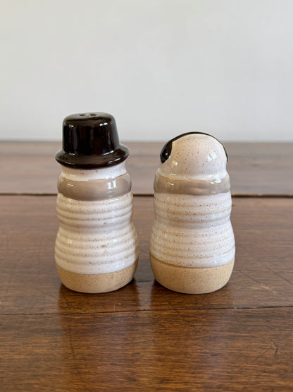2020 Pottery Snowman Salt and Pepper Shakers