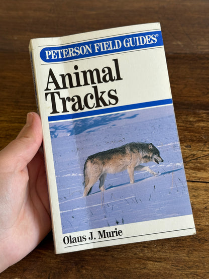 Peterson Field Guide Animal Tracks Guide Book by Olaus J. Murie - Second Edition Printed USA