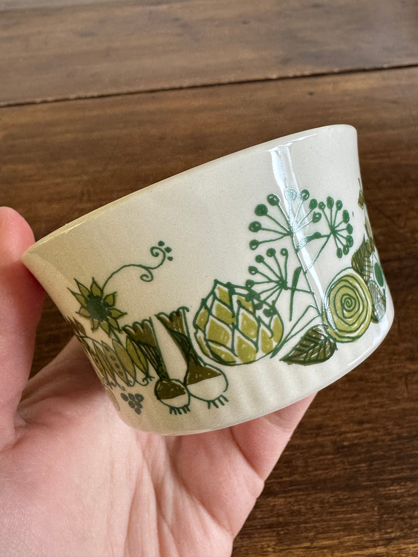 Small Midcentury Dip Dish "Market" Made in Norway by Turi-Design