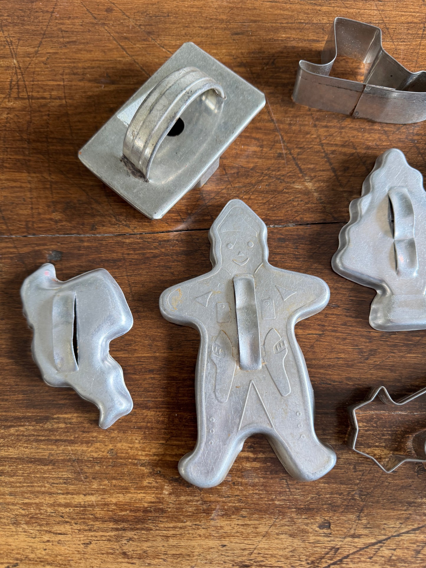 Mixed Lot of Vintage Metal Cookie Cutters - Holiday and Everyday