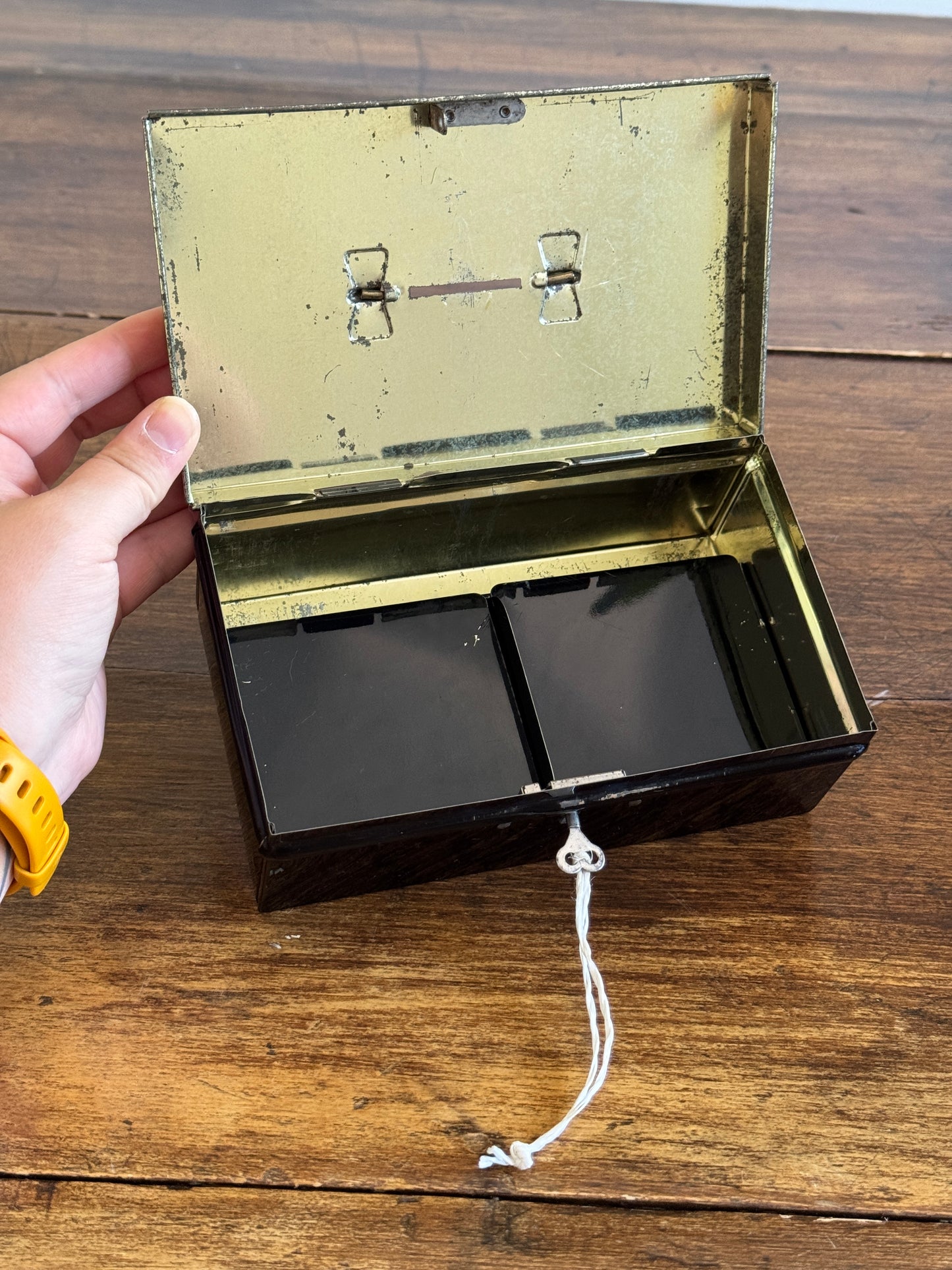 Vintage European Money Box - Chad Valley Small Deed Box - Made in England