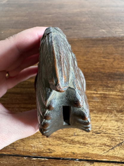 Vintage Chief Coin Bank with Niagara Falls Badge on Forehead