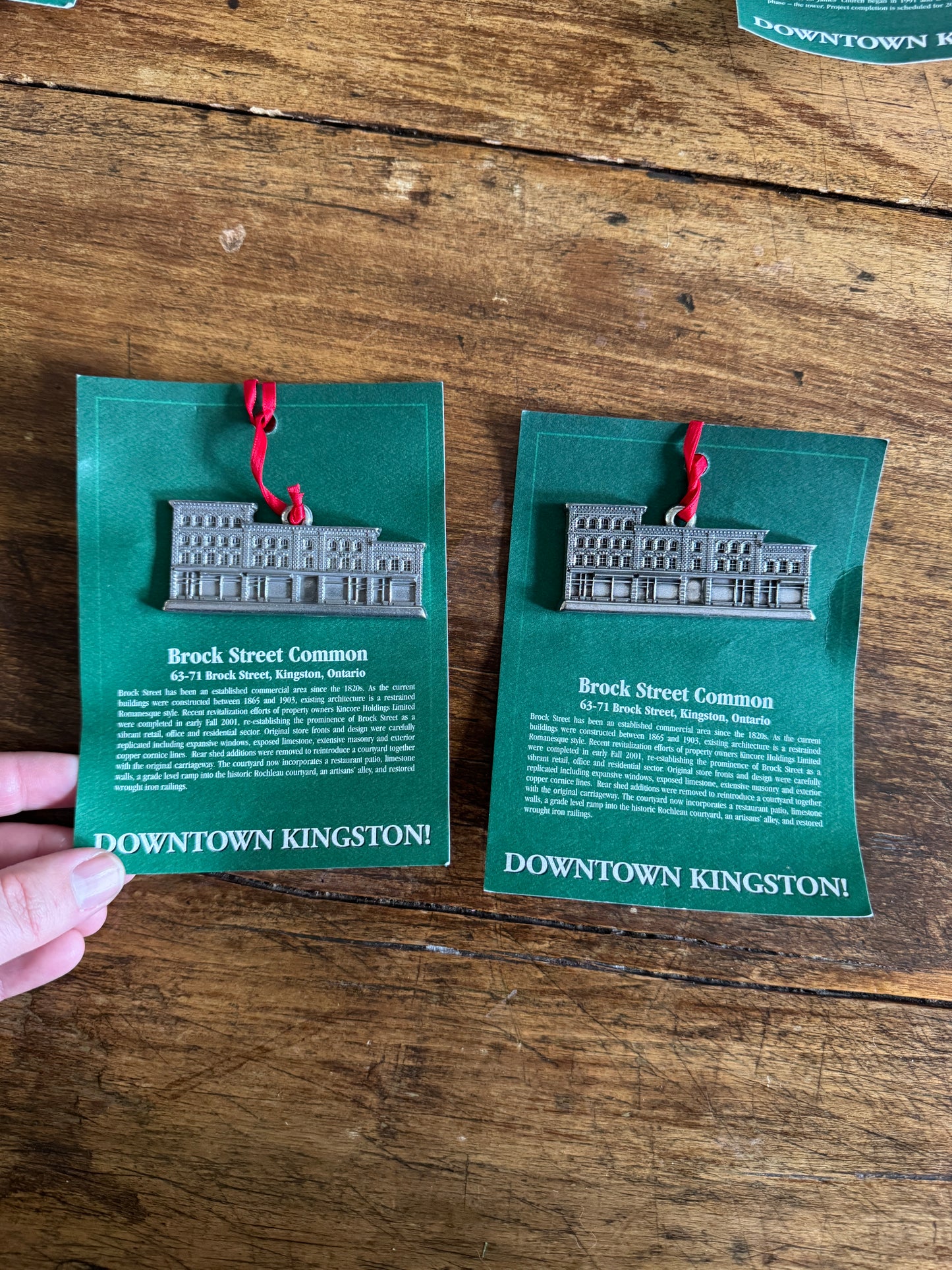 PICK ONE: Kingston Pewter Ornaments of Local Landmarks