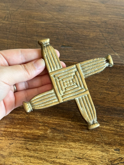Small Vintage Brass Trivet
