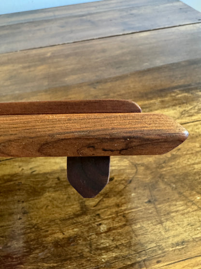 Wood Serving Board with Raised Platform and Edge Guards - Made in Canada
