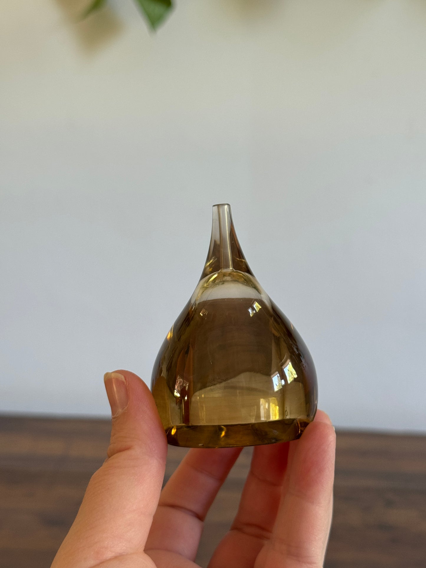 Vintage Plastic Teardrop Shaped Salt and Pepper Shakers