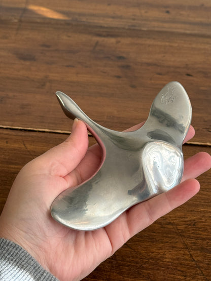 Vintage Hoselton Aluminum Bird in Flight Sculpture
