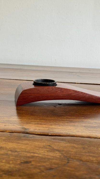 Simple Wooden Ikebana Pin Frog Vase