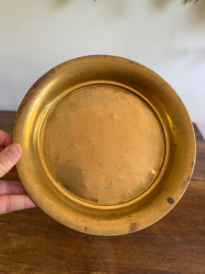Vintage Lightweight Brass Umbrella Holder - Lombard England