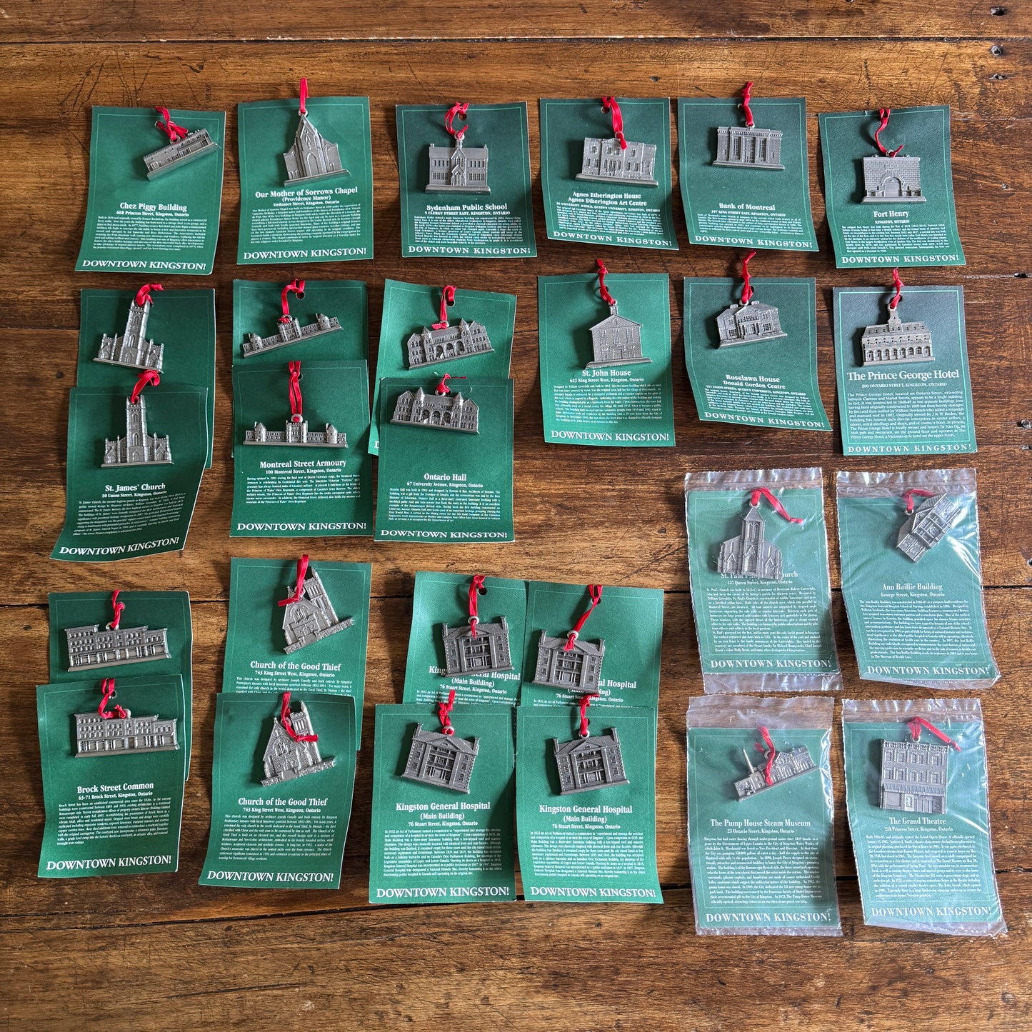 PICK ONE: Kingston Pewter Ornaments of Local Landmarks