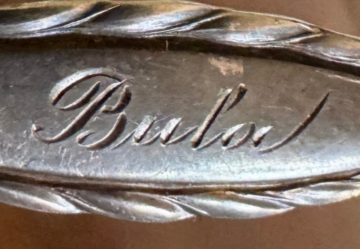 Miniature Gorham Sterling Silver Spoon Pin Brooch with Engraving