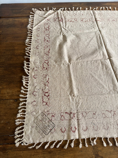 Printed Cloth Table Cover with Tassel Detailing Made in Iran