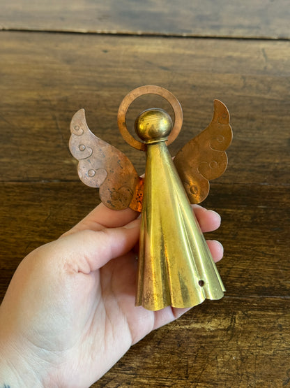 Vintage Brass and Copper Angel Figurine