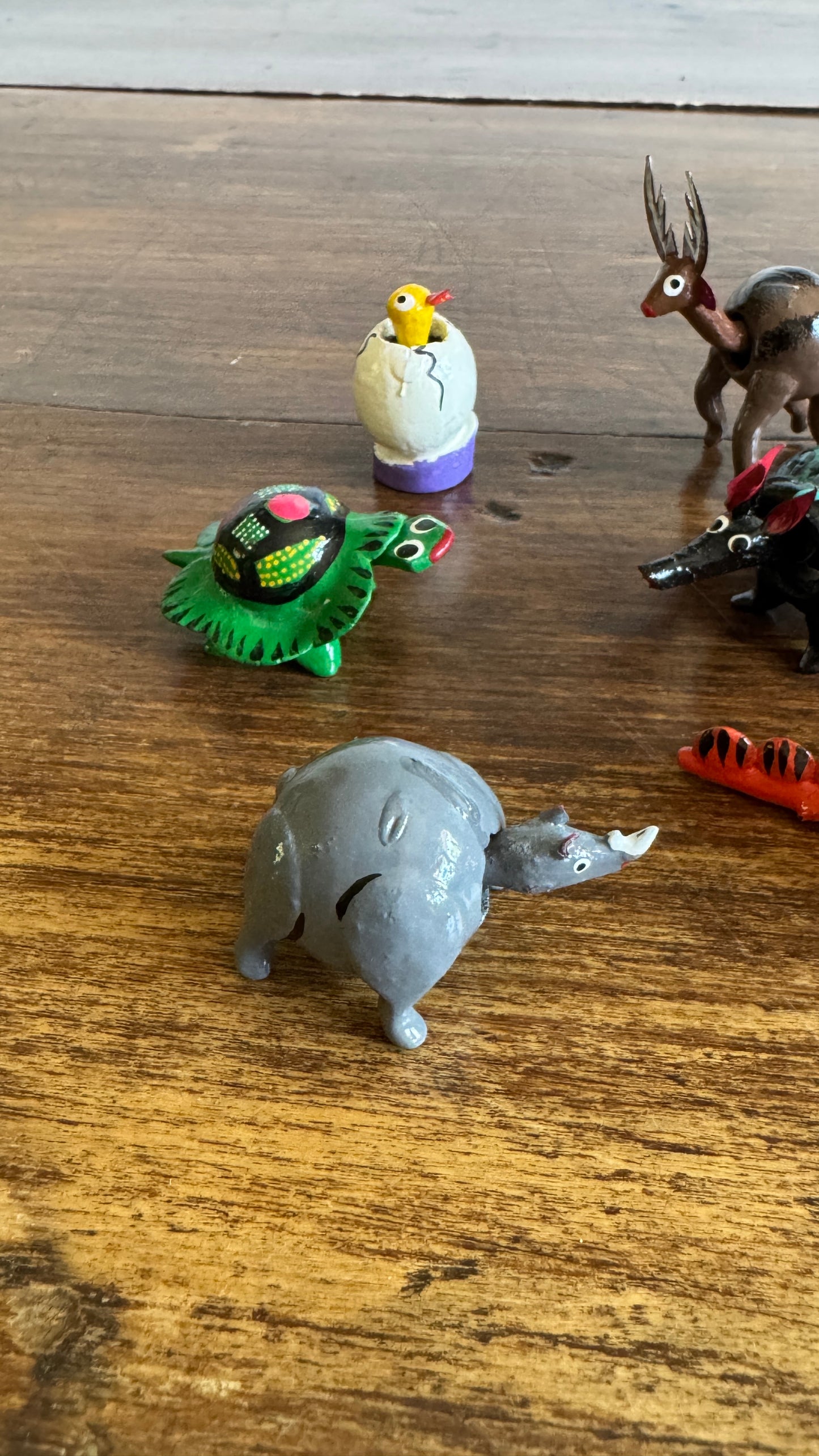 Mixed Lot of Painted Mini Bobble Head Animals