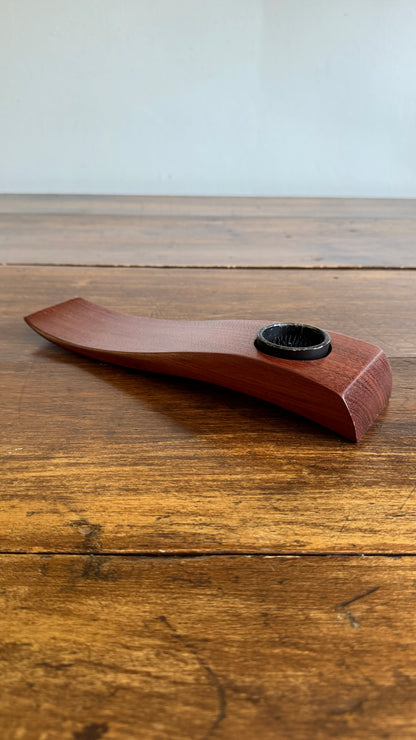 Simple Wooden Ikebana Pin Frog Vase