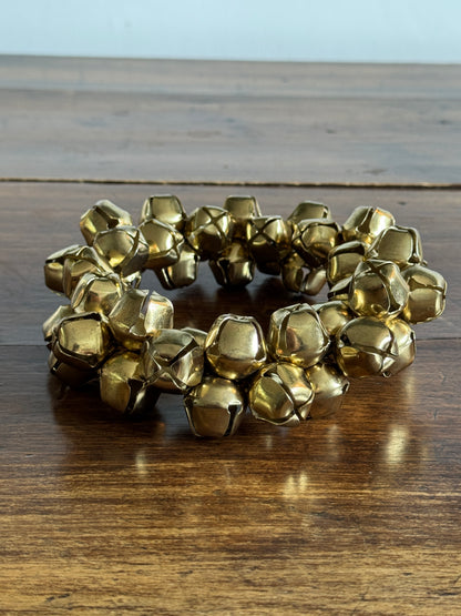 Vintage Small Brass Bell Wreath Holiday Decor
