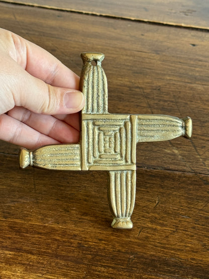 Small Vintage Brass Trivet