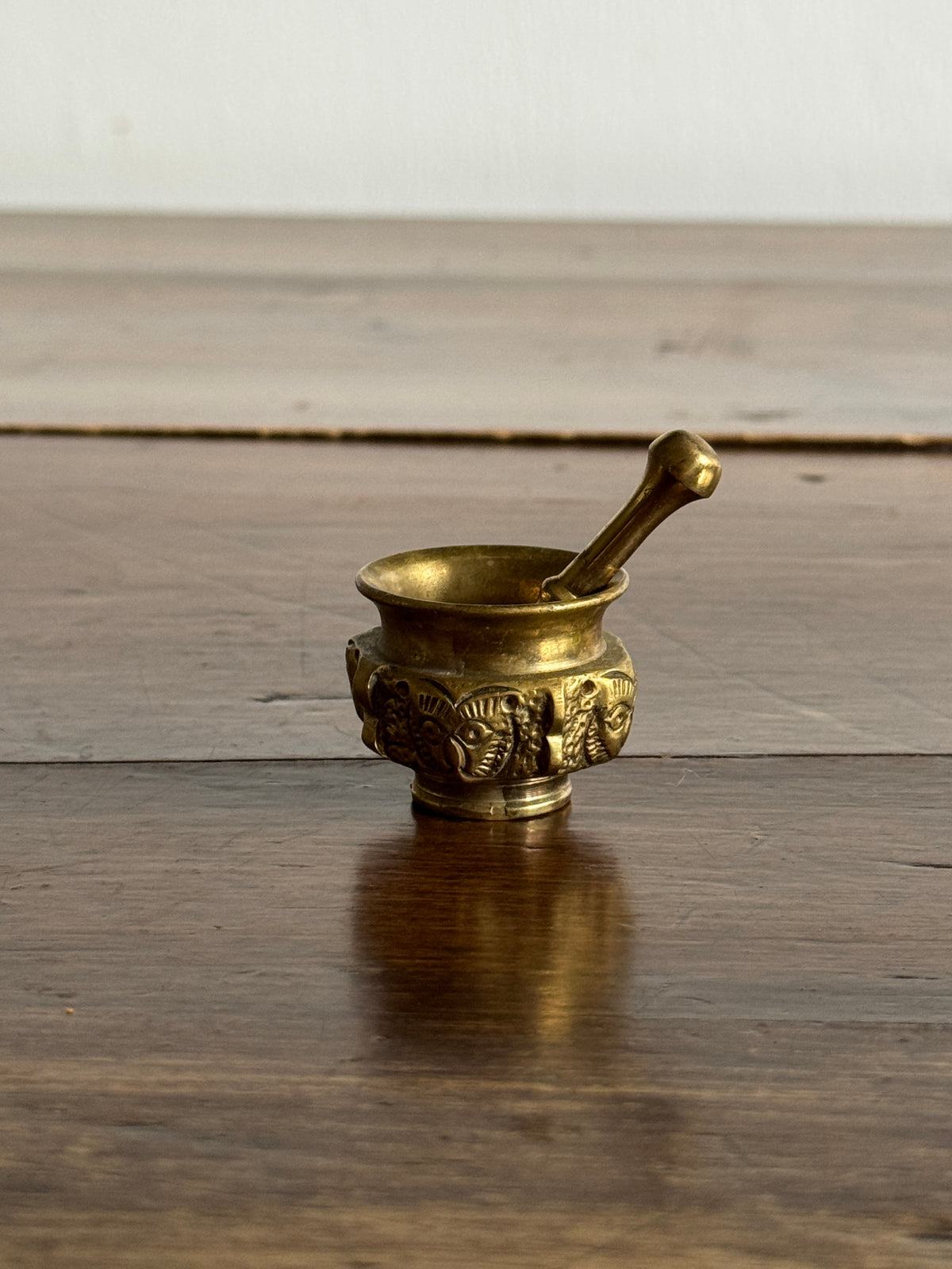 Miniature Brass Mortar and Pestle