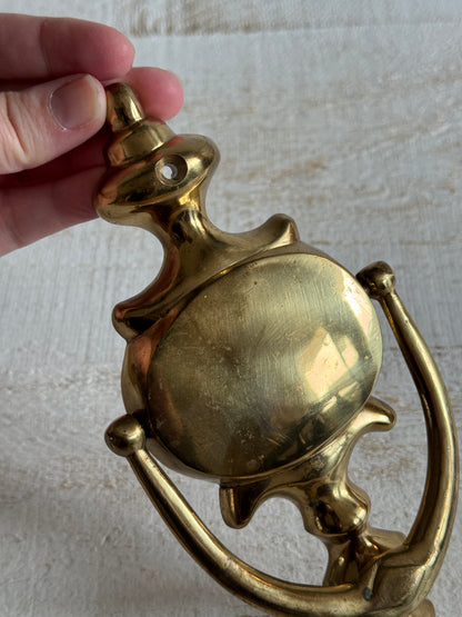 Vintage Door Knocker with Center Plate and Ornate Detailing