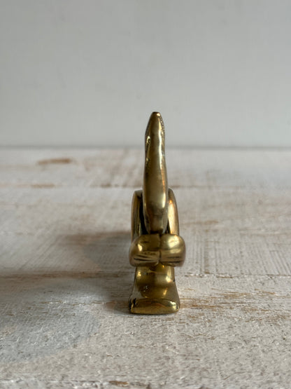 Vintage Brass Squirrel Nut Cracker - Cottage Nut Pressure Cracker