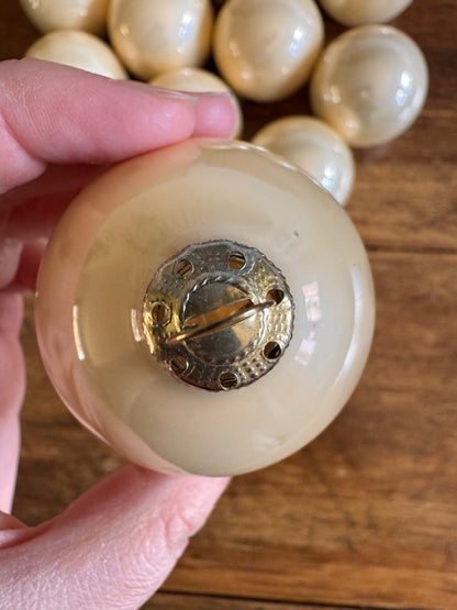 Vintage Pale Pink Glass Christmas Ornaments