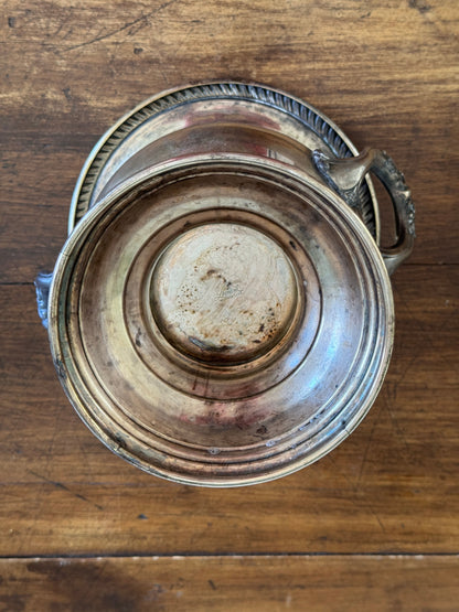 Vintage Leonard Silverplated Champagne Ice Bucket with Double Handled and Fluted Design