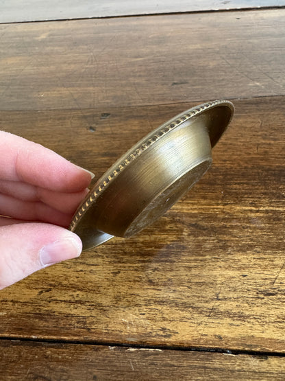 Vintage Small Brass Ring Tray - Small Brass Dish