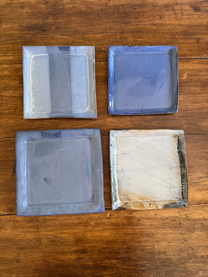 Pick One: Hand Crafted Pottery Mixed Blue Plates