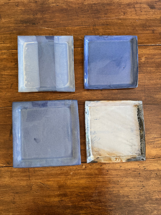 Pick One: Hand Crafted Pottery Mixed Blue Plates