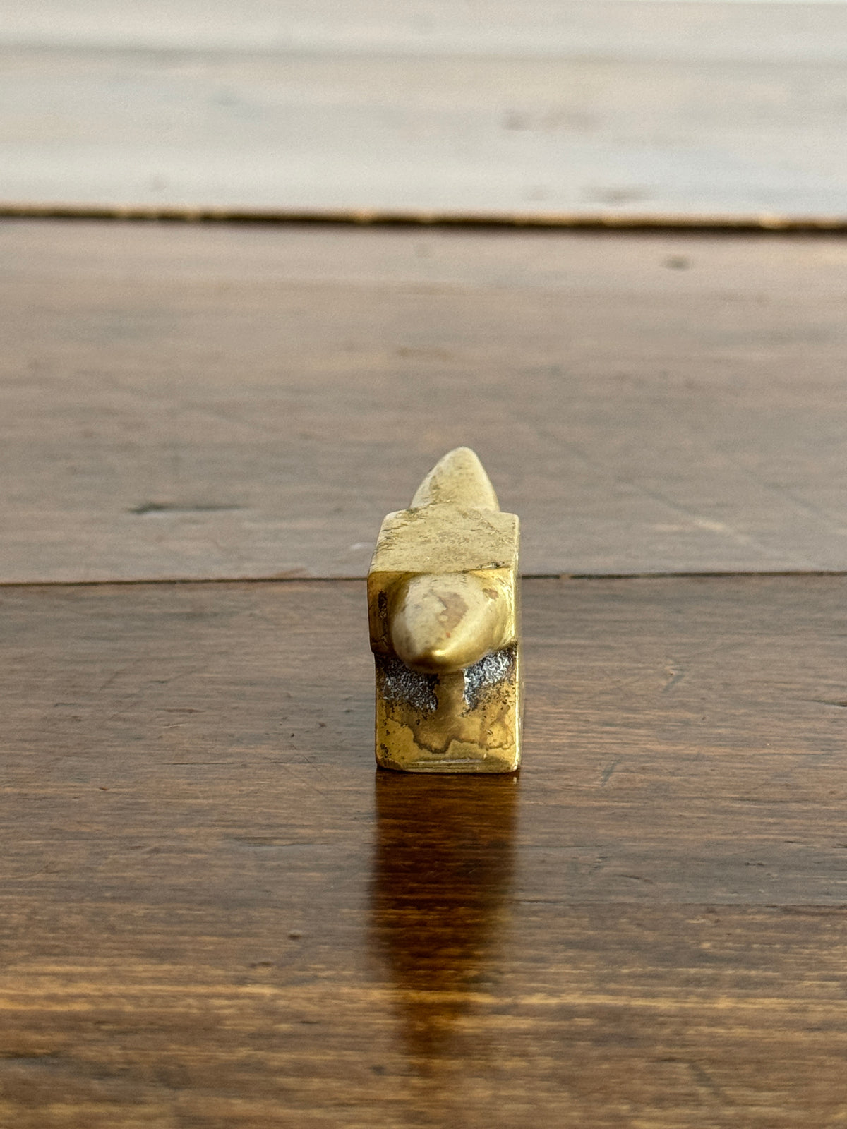 Miniature Brass Anvil Paperweight Figurine