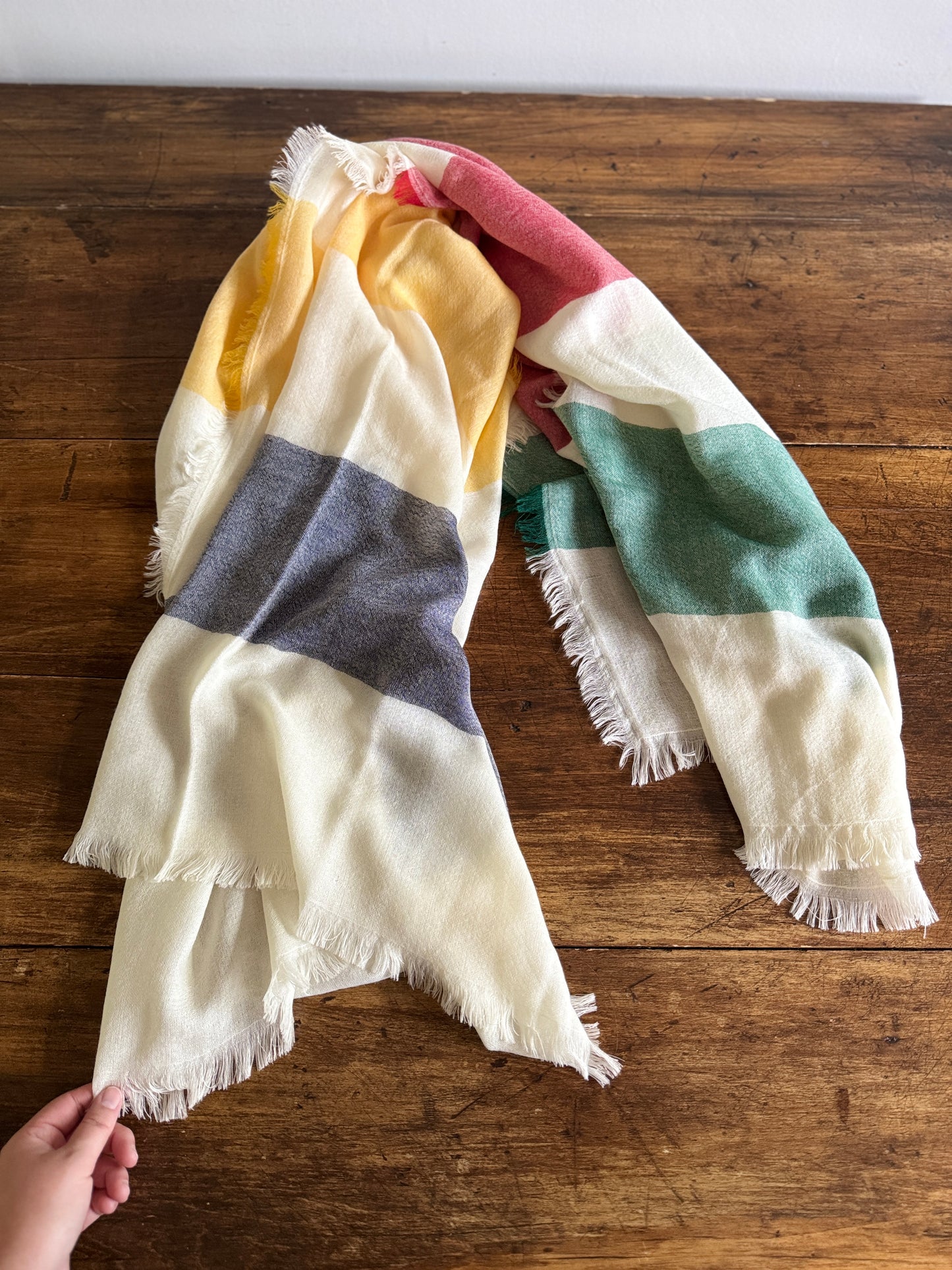 Hudson’s Bay Company Lightweight Coloured Stripe Scarf