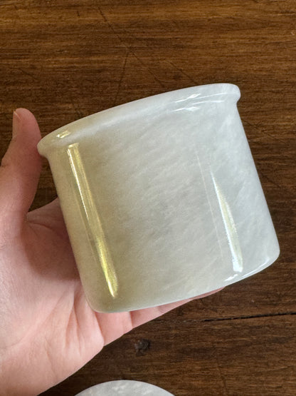White Marble Stone Butter Bell Dish