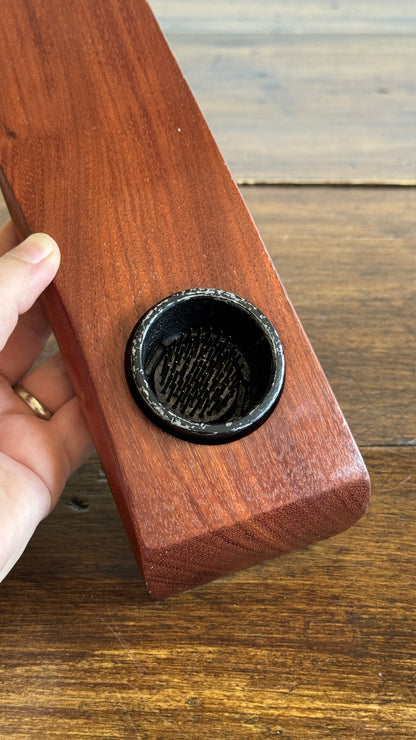 Simple Wooden Ikebana Pin Frog Vase