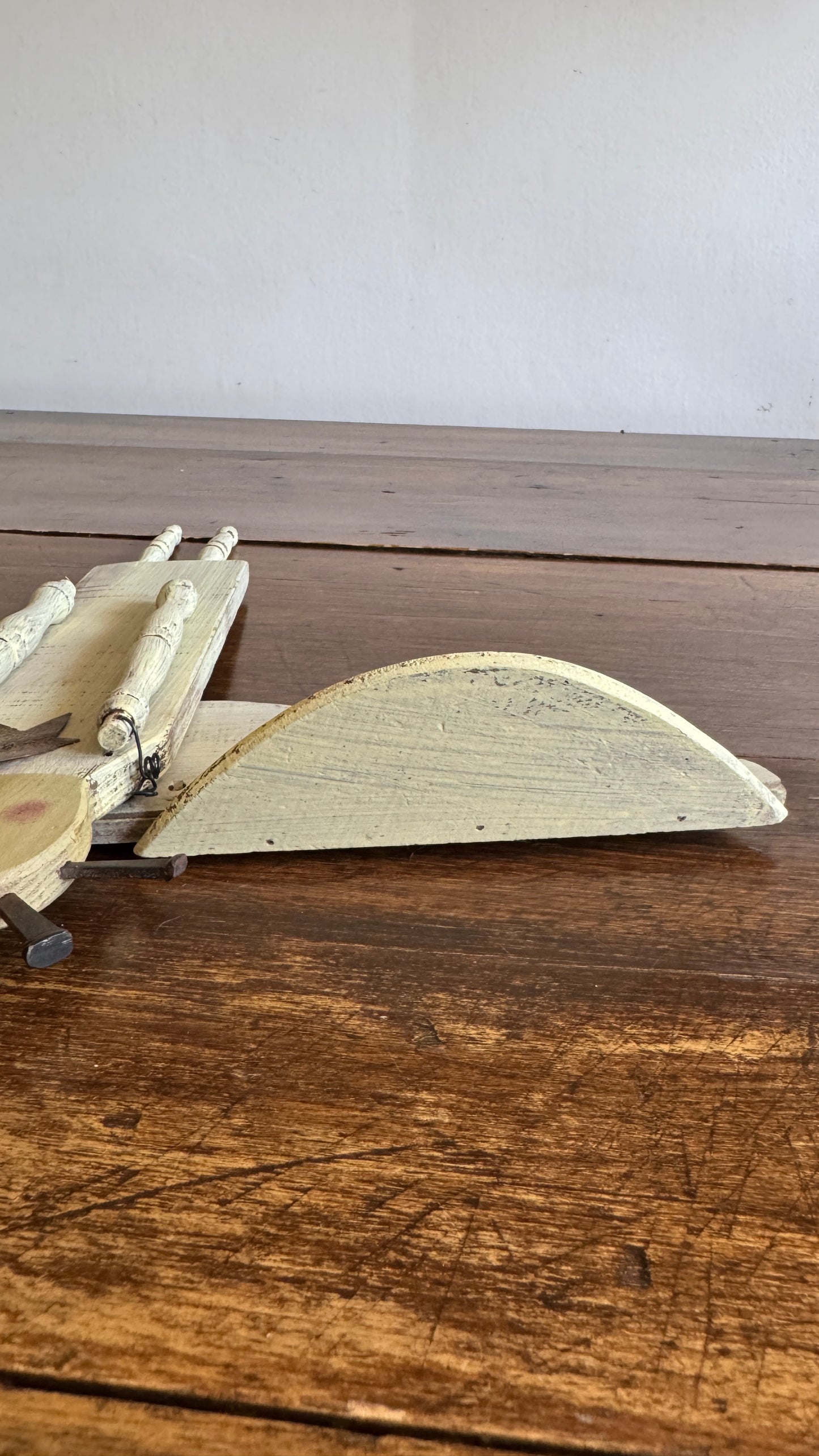 Folk Art Angel Wall Hanging Made From Upcycled Parts