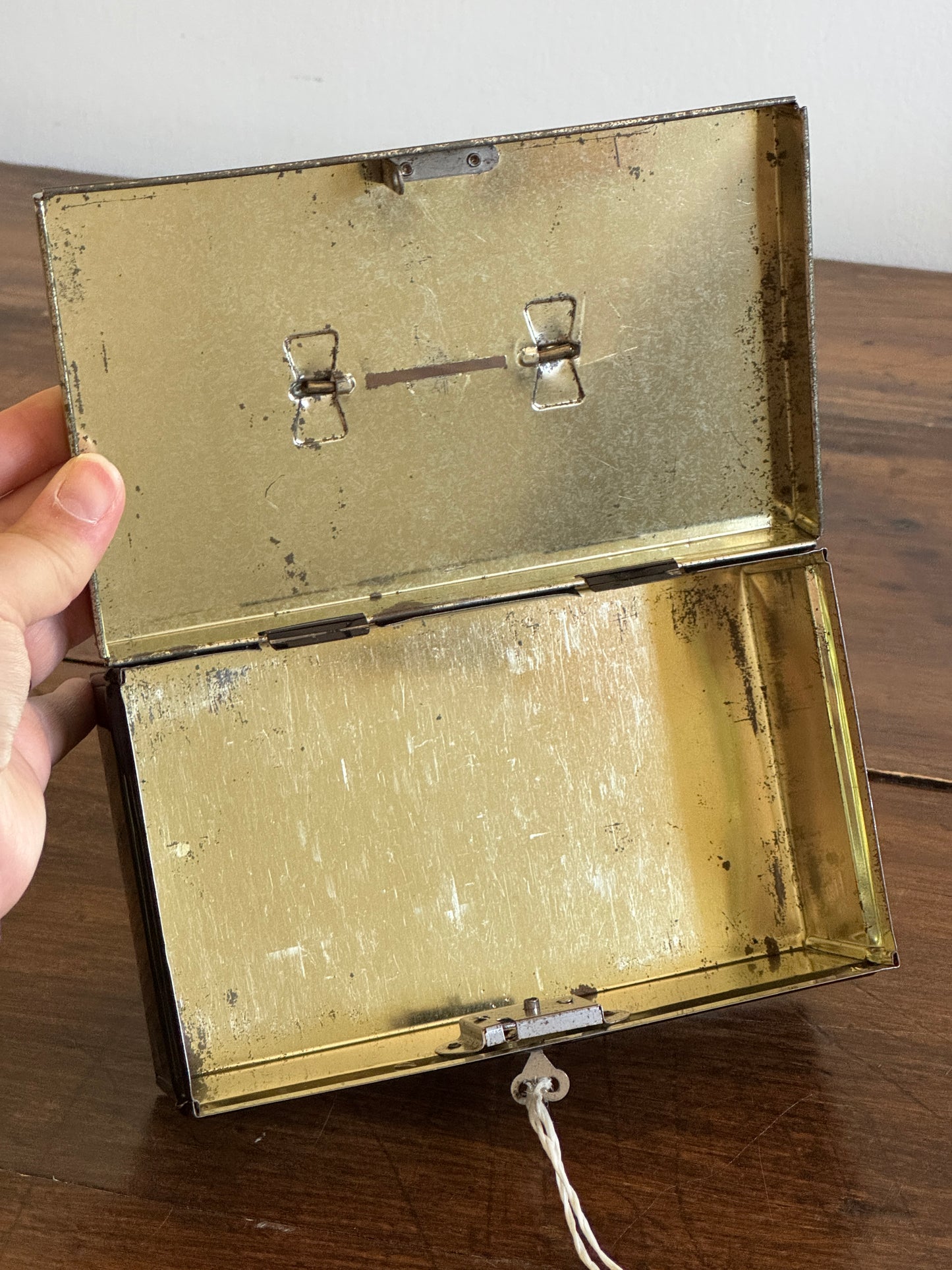 Vintage European Money Box - Chad Valley Small Deed Box - Made in England