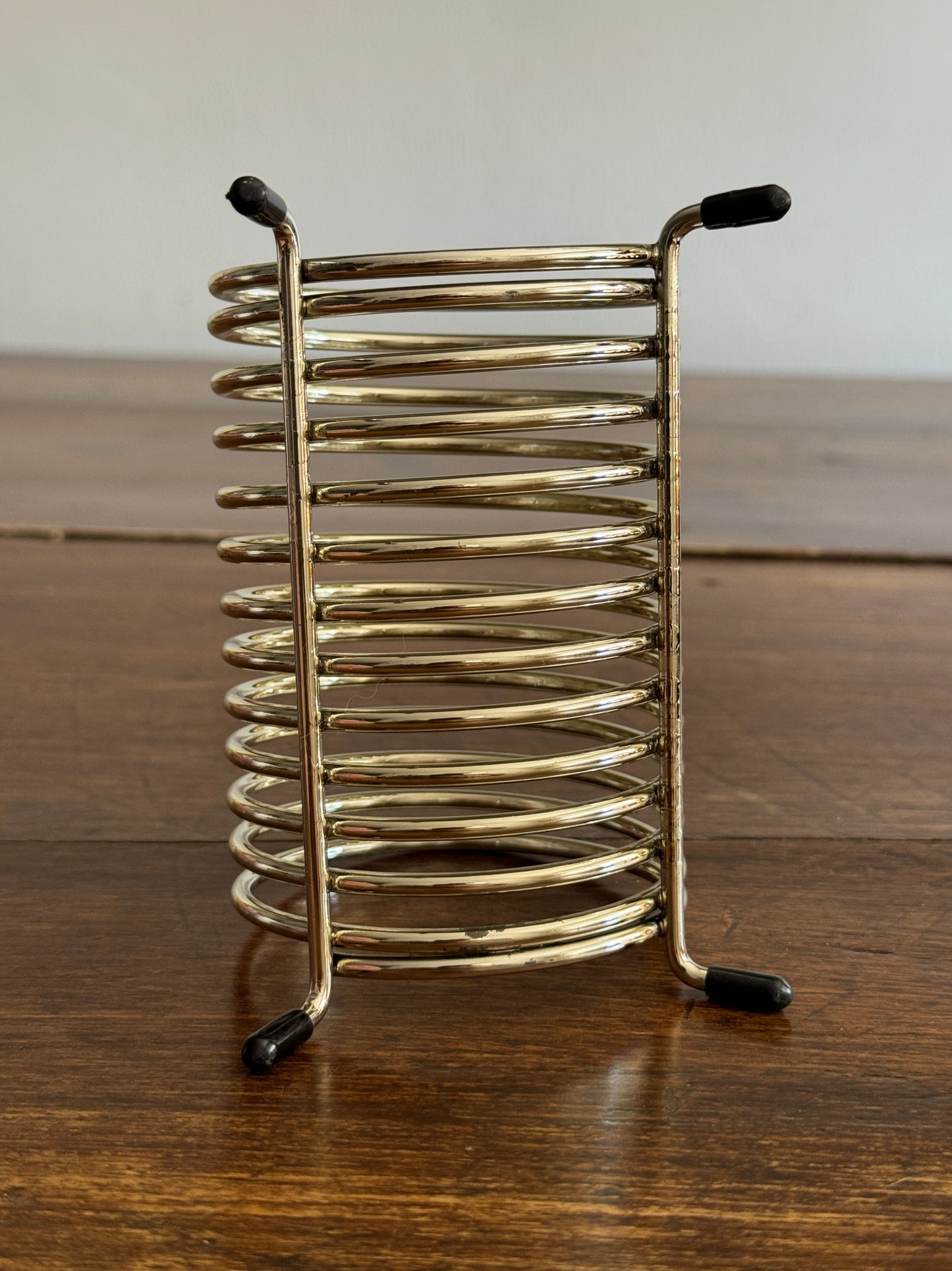 Vintage Coil Letter Holder with Rubber Feet