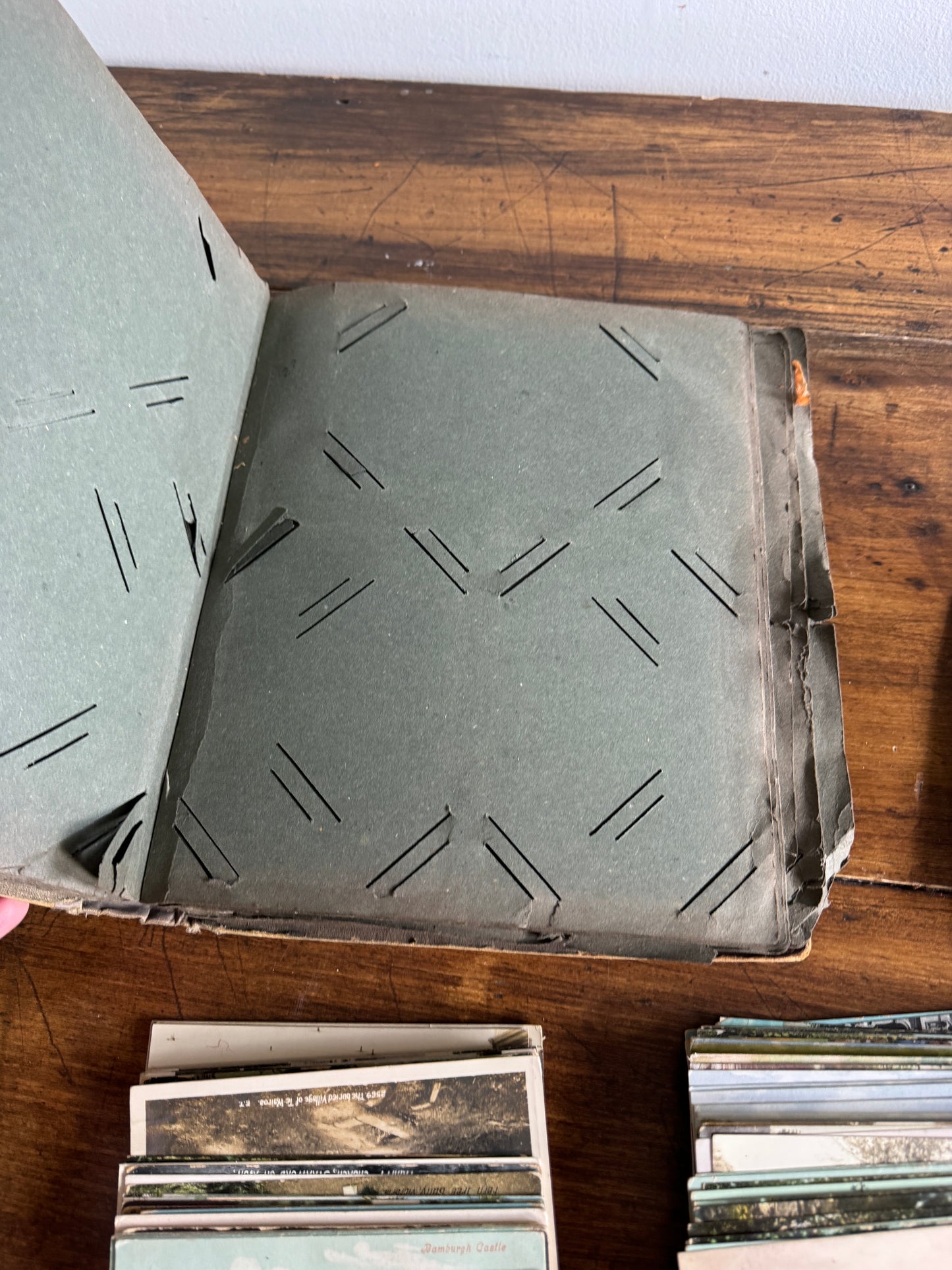 Mixed Vintage Scenic Postcards and Album
