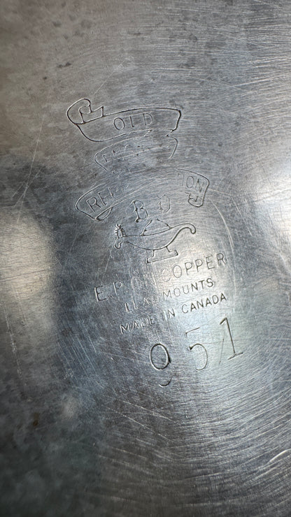 Large Square Silver Plated over Copper Serving Tray Old English Reproductions- Made in Canada