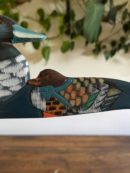 Set of Three Painted Wood Duck Hangers
