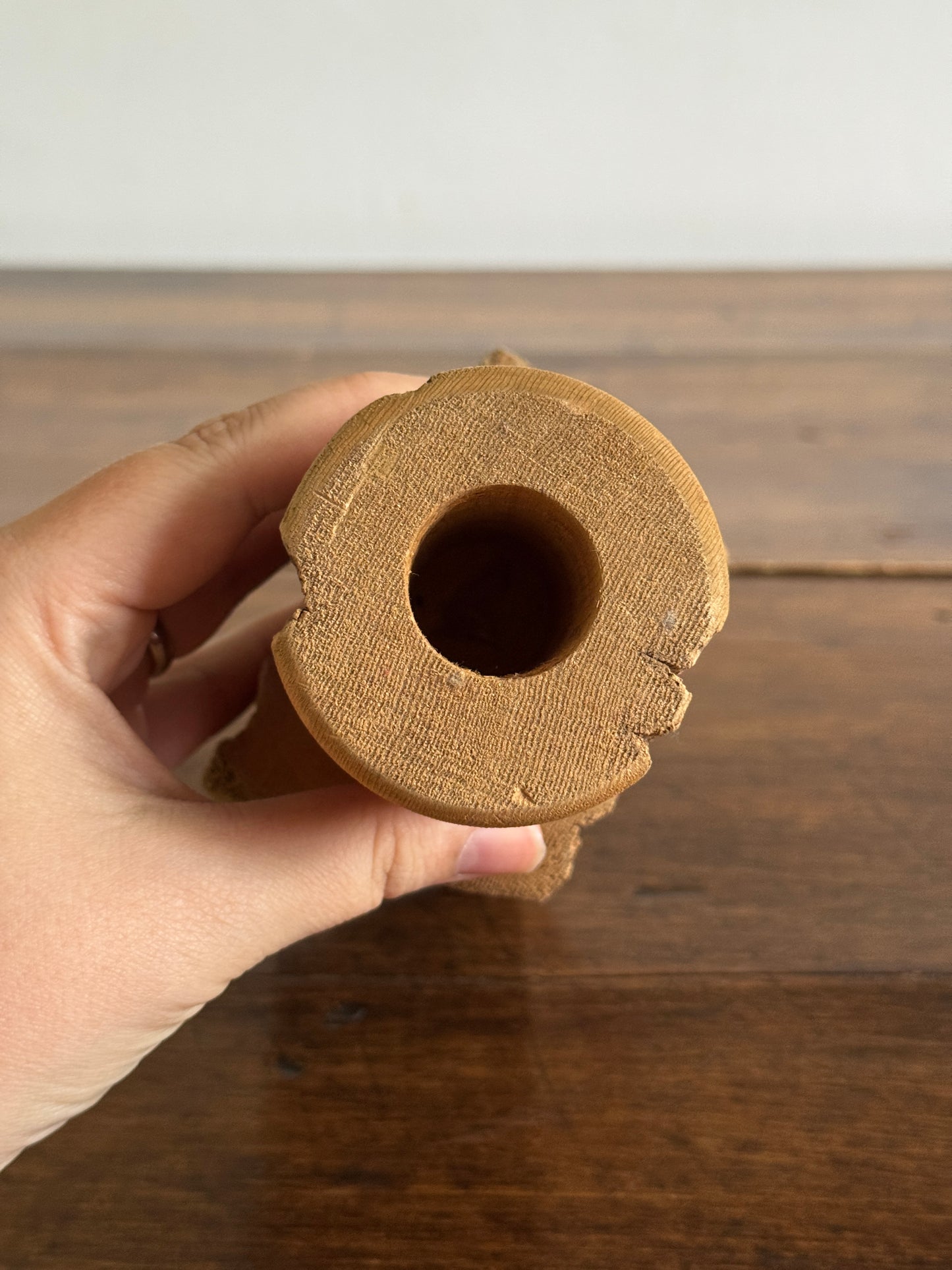 Vintage Reclaimed Wood Post Dry Vase