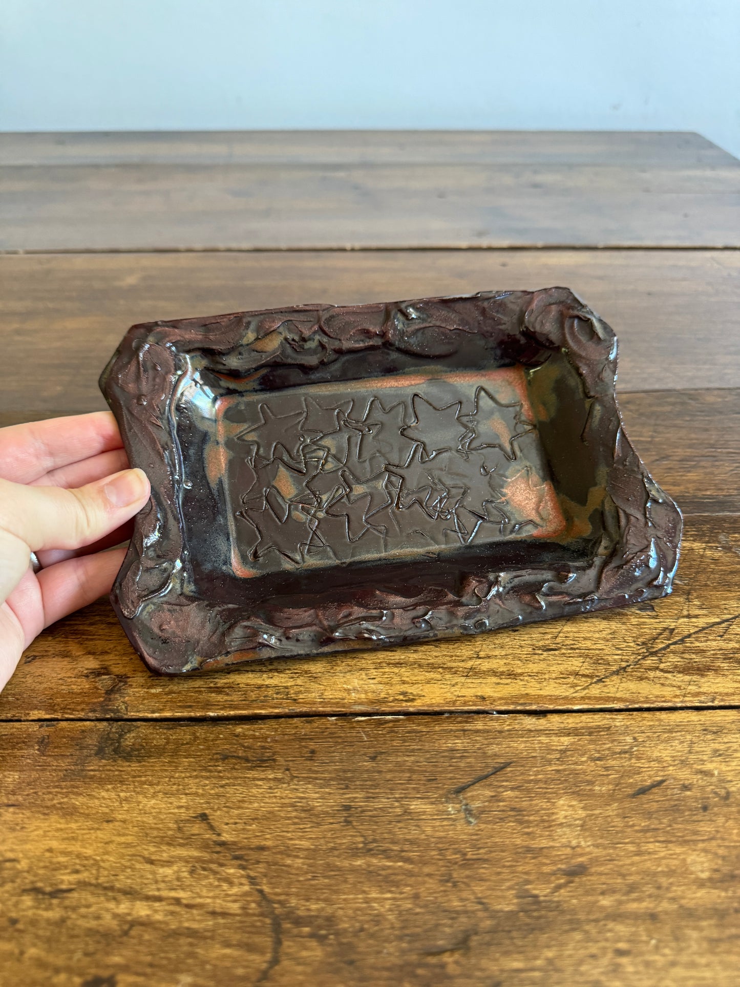 Small Star Tray with Organic Shape and Texture