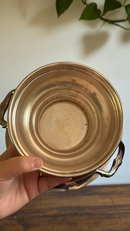 Vintage Silver Plated Champagne Ice Bucket with Double Handled and Fluted Design