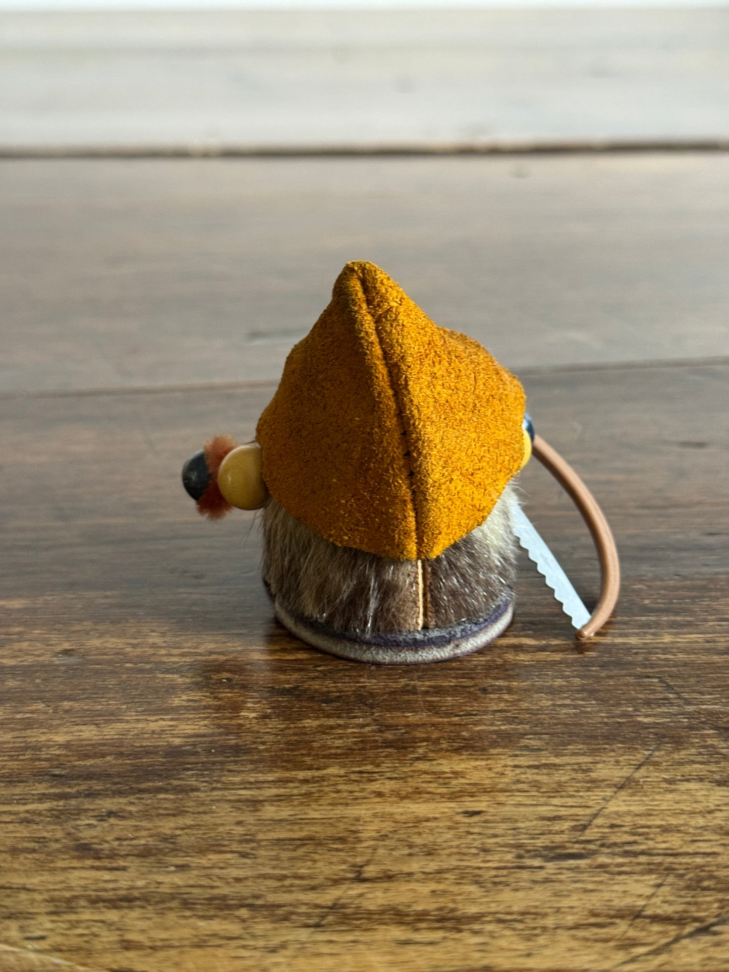 Fur Critter with Saw Mini Wood Figurine