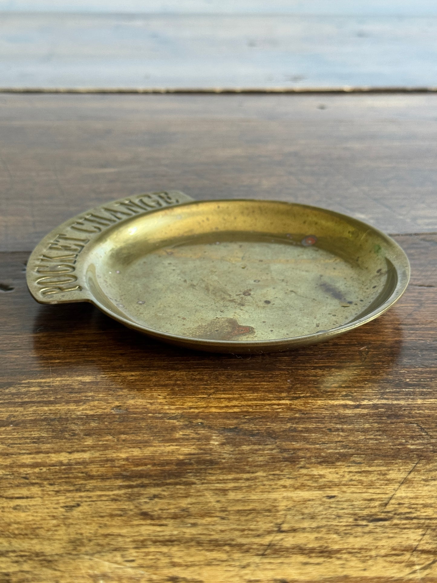 Vintage Brass Pocket Change Dish
