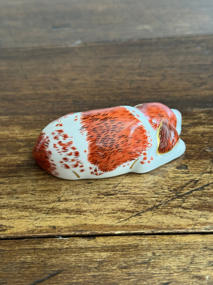 Vintage Royal Crown Derby Puppy Figurine – 2000 Porcelain Collectors Guild - Made in England