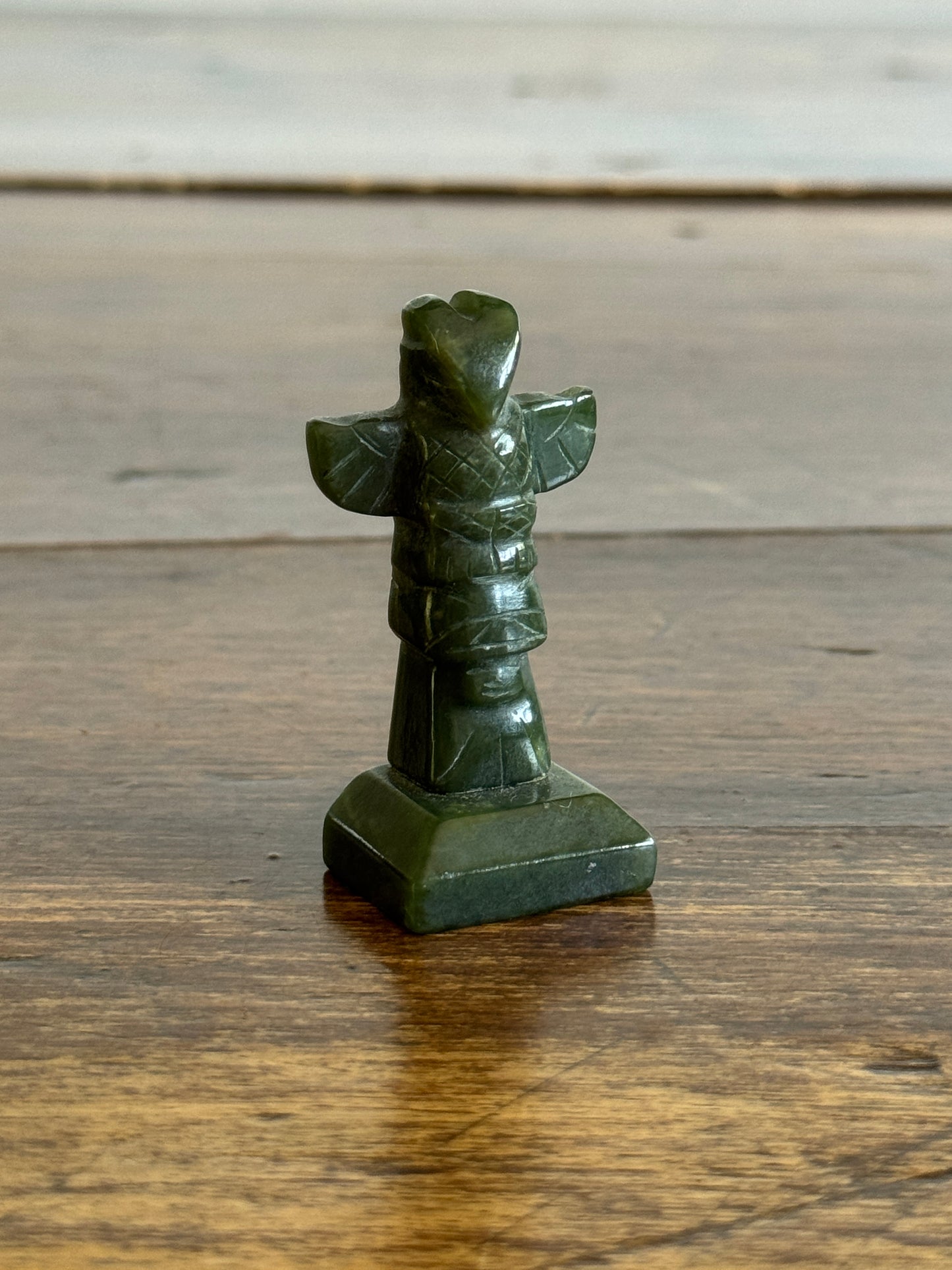 Miniature Stone Totem Pole